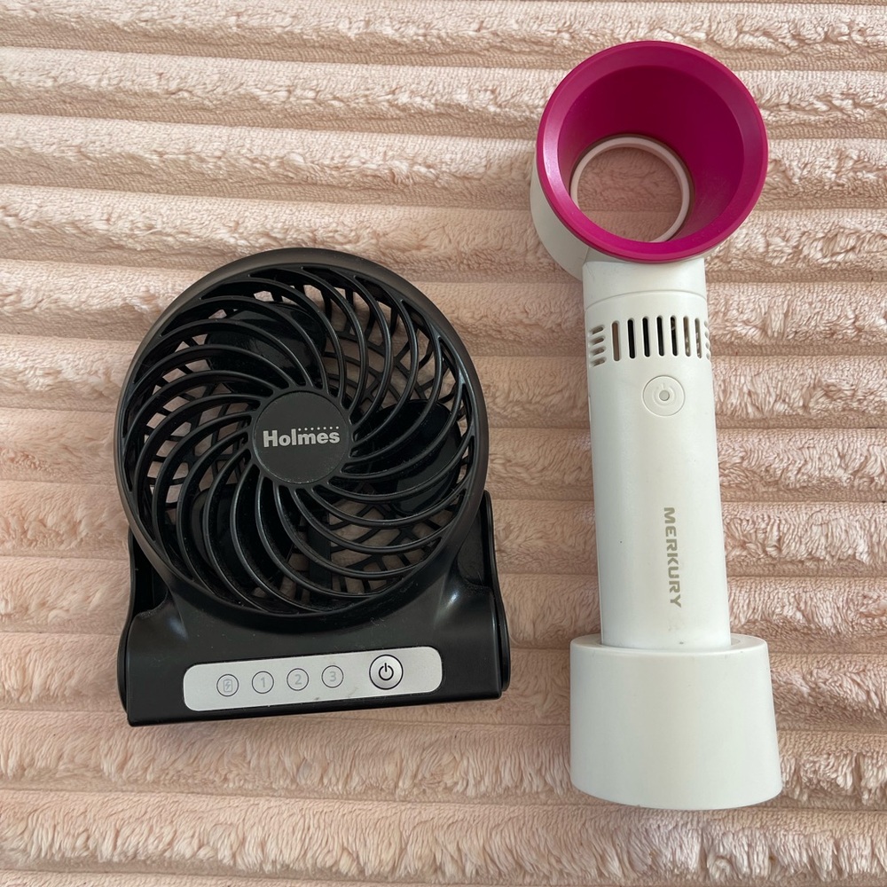 Portable mini electric fan bundle